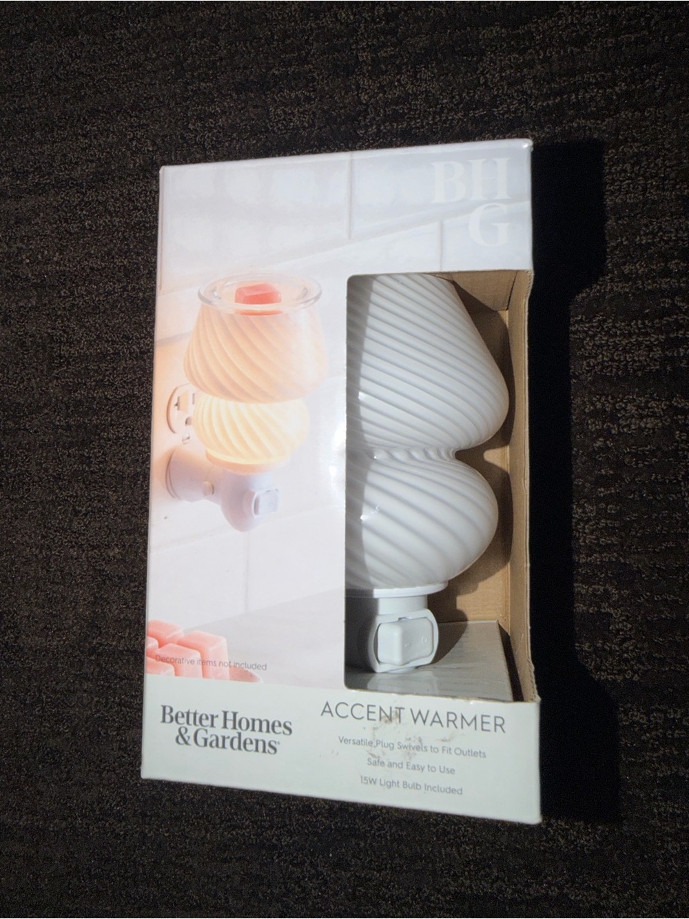 Better Homes And Gardens White Swirl Accent Warmer